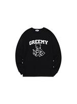 Grimi Bear Long Sleeve T-Shirts(Black) L