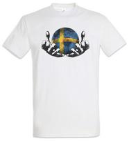 Sweden Football Magic Ball T-Shirt swedish Soccer Flag Banner World Championship XL