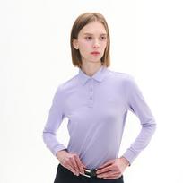 Louis Castel Women'S Collar Logo Contrast Print Solid Long Sleeve T-Shirt See Notation/090