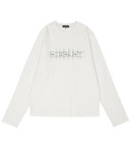 Edible Let Construction Logo Print Long Sleeve T-Shirt White/M