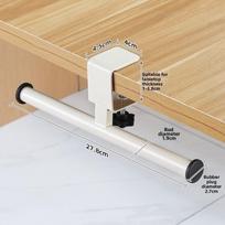 Adjustable Desk Mounted Hook Clamp on Table Backpack Holder Desk Side Hook  Home Office balta