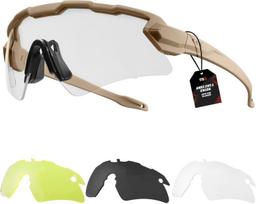 1TG Tactical Safety Shooting Glasses-Anti-Fog 3-Lens Goggles with Hard Case Impact-Resistant Protective Eyewear Imported ruda