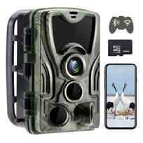 120MP IP65 Waterproof Outdoor Trail Hunting Camera WiFi 4K Video 20m Night Vision Featuring 801Pro App for Remote Mobile Control