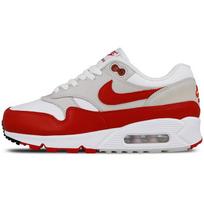 Nike Air Max 90/1 Baltas Universitetinis Raudonas Moteriškas AQ1273-100 38.5 raudona/balta