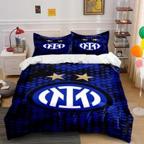 Inter Milan Logo Bedding Set Bedding set (1 duvet cover, 2 pillowcases, duvet not included) 135x200cm