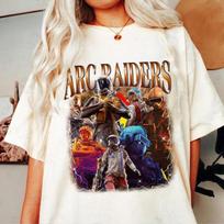 ARC Raiders Gaming Unisex T-Shirt, Retro Arcade Raiders Tee, Arc Raiders Vintage Bootleg T-shirt, Funny Video Game Emote Gamer Gift S