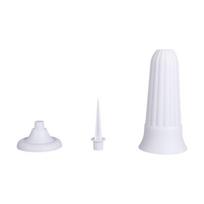 New Plastic Cemetery Vase with Spikes White Grave Flower Vase Garden Vase for Gravestone balta