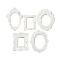 5Pcs Resin DIY Shadow Box Frame Gold DIY Mini Photo Frames Wedding Photo Display Frames Photography Background Decoration