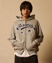 Fdr Star Logo Crack Hoodie M.Gray M