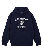 At The Moment Uniform Oversized Drop Shoulder Essential Hoodie_Navy M(Kimo O)