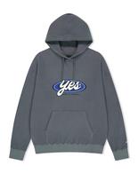 Yes Ic Y.E.S Waffle Hoodie Dark Gray Dark Grey/S