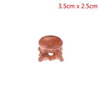 Rūgštinės šakos medinis stendo pagrindas, skirtas krištolo rutulinio rutulio rutulio akmens dekoravimui 3.5cm x 2.5cm