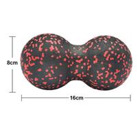 Žemės riešutų masažo kamuoliukų rinkinys Lacrosse Ball EPP Fascia Therapy raumenų kamuolys, skirtas miofascialinio atpalaidavimo raumenims atpalaiduojantis taškinis masažas BlackGreen16cm gray