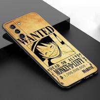 Anime One Piece Luffy Black Silicone Phone Case For Samsung Galaxy S23 S21 S20 FE S24 S22 Ultra S10E S10 S9 S8 Plus Samsung S20 gray
