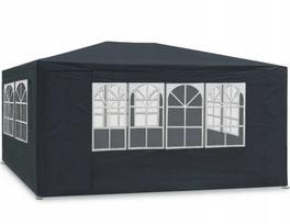 Sodo paviljonas prekybinė palapinė altana sodui 3x4 m + 4 sienelės juodas