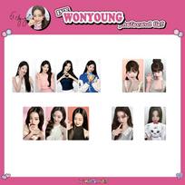 Collection of domestic Ive photocards, Jang Won-young advertisement photocards, and Jang Won-young photocard goods