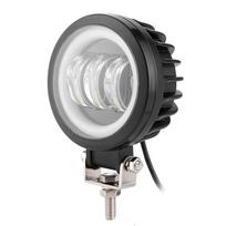 LED Darbinis Žibintas 6000K 30W Vandeniui Atsparus Apvalus Angel Eyes Žibintas Automobiliui ATV Valtis Visureigiui(Šalta balta šviesa )