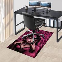 Monster High Nėrimo kėdės kilimėlis Fantazijos namų dekoras, Sofos kilimas, Biuro kilimas Dovana miegamajam, svetainei, įvairioms patalpoms 60cm by 90cm gray
