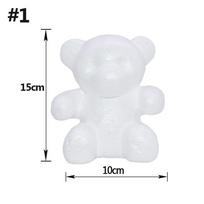 DIY Craft Rose Flower Wedding Foam Bear Mold Modelling Polystyrene Valentine's Day Styrofoam