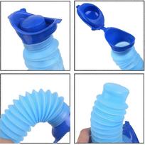 Foldable Shrinkable Urinal Reusable Emergency Urinal 750ML Male Female Portable Mobile Toilet Potty Pee Urine Bottle
