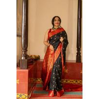 Royal Soft Lichi Silk Saree with Rich Pallu & All-Over Jacquard Work | Designer Party Wear Saree with Exclusive Jacquard Border Blouse juoda
