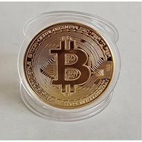 Gold Plated Bitcoin Coin Collectible Art Collection Present Physical Commemorative Casascius Bit Btc Metal Antique Imitation