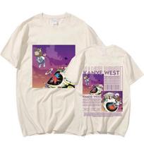 Rapper Kanye West Graduation T Shirt Men Hip Hop Vintage Short Sleeve T-shirt Casual Cotton Oversized T Shirts Streetwear Unisex S juoda