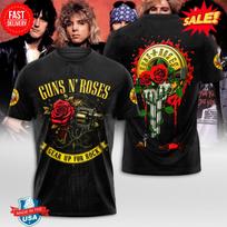 Guns N’ Rose Tour 3D Shirt – Epic Rock Tee for Music Collectors USA S