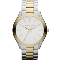 Michael Kors MK3198 Runway White Dial Ladies Watch 42mm auksas