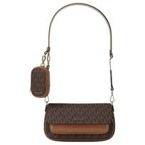 MICHAEL KORS Jet Set Travel Classic Old Flower Printed PVC Shoulder Crossbody Bag Small Women's Brown ruda