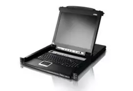 ATEN CL5708N 8 prievadų 19 colių LCD KVM stovo konsolė