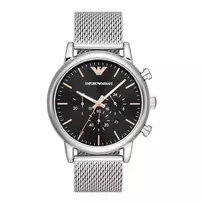 ARMANI AR11429 Vyrų Kvarcinis Chronografo Laikrodis 46mm Nerūdijantis Plienas