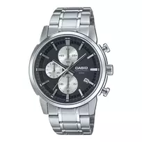 CASIO MTP-E510D-1A2VDF Vyriškas analoginis kvarcinis laikrodis su nerūdijančiu plienu 42mm