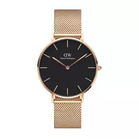 DANIEL WELLINGTON Classic Petite moteriškas laikrodis 36mm rožinis auksas nerūdijančio plieno tinklelis DW00100303