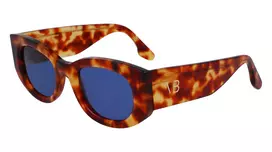 Victoria Beckham VB654S5022222 Moteriški kvadratiniai akiniai nuo saulės juodi/pilki 50mm