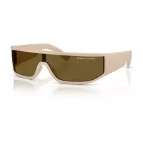 Armani Exchange AX4153SU83617 Unisex akiniai - Juodas rėmelis, Pilki lęšiai, Skydo / Kaukės forma, 140 mm lęšio plotis