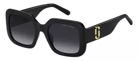 Marc Jacobs MARC647S08A Moteriški Akiniai Nuo Saulės Juodi Pilki Kvadratiniai Acetatas 53mm