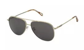 ZADIG & VOLTAIRE SZV378 Akiniai nuo saulės vyrams – Juodas rėmelis, Pilki lęšiai – 58/17/140 mm