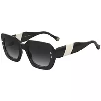 CAROLINA HERRERA HER0186S80S Moteriški kvadratiniai akiniai nuo saulės Havana acetatas rudi gradientiniai lęšiai 52mm