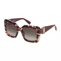 FURLA moteriški akiniai nuo saulės SFU883-530XAP Havana/Rudi acetatinis rėmelis Rudi gradientiniai lęšiai 53/20/140 mm