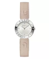 FURLA Moteriškas Laikrodis WW00004004L1 30mm Nerūdijančio Plieno Kvarcinis Analoginis Rožinis Odinis Dirželis