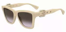MOSCHINO Moteriški Akiniai Nuo Saulės MOS131-S-SZJ Havana Brown Gradient Drugelio/Katės Akies 54mm