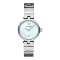 ARMANI Moteriškas laikrodis AR11235 kvarcinis 32mm nerūdijantis plienas sidabrinis