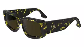 Victoria Beckham VB670S5417012 Moteriški Akiniai nuo Saulės – Juodas Acetato Rėmelis, Pilki Lęšiai, 54/17/145 mm