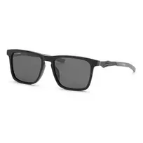 PHILIPP PLEIN SPORT SSP038-57700P Vyriški poliarizuoti akiniai nuo saulės, juodas rėmelis, pilki lęšiai, 57/18/145 mm
