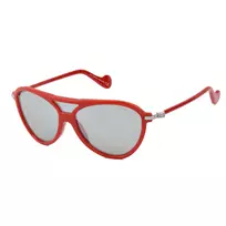 Moncler ML0054-67C Unisex Akiniai - Juodas Rėmas, Dūminiai Pilki Lęšiai, 128 mm Lęšio Plotis