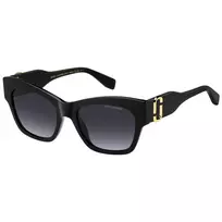 Moteriški akiniai nuo saulės THE MARC JACOBS MARC762S807 juodi acetatiniai pilki gradientiniai 54mm