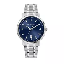 Trussardi vyriškas laikrodis R2453147010 41mm nerūdijantis plienas mėlynas ciferblatas