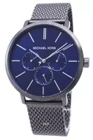 Michael Kors Lexington vyrų laikrodis MK8678 42 mm nerūdijantis plienas mėlynas ciferblatas