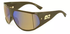 DSQUARED2 D2-0124-S-79U Vyriški Akiniai Nuo Saulės Havana Ruda Acetatas 75/11/115 mm UV400